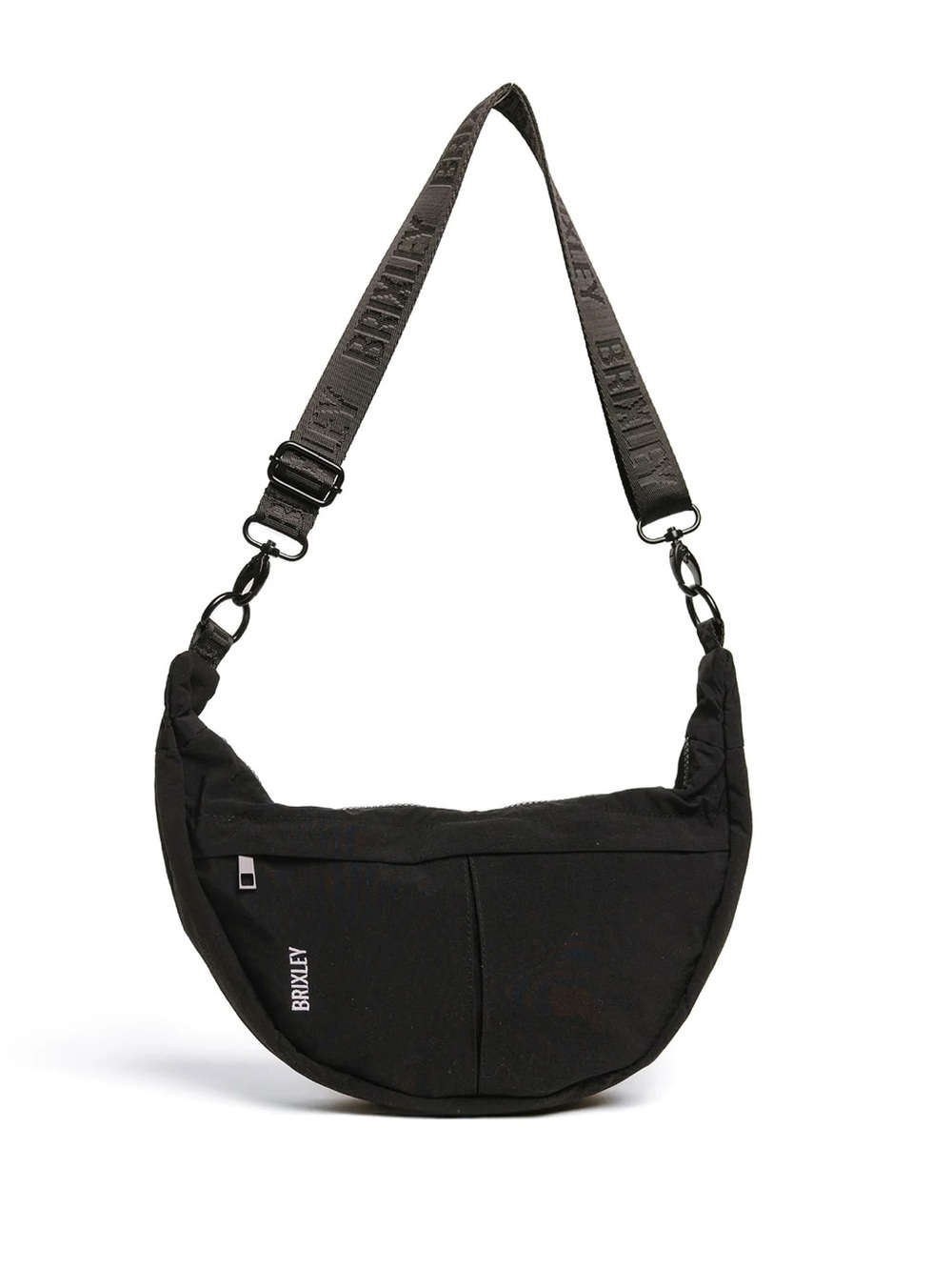 Brixley Black Crescent Crossbody Bag